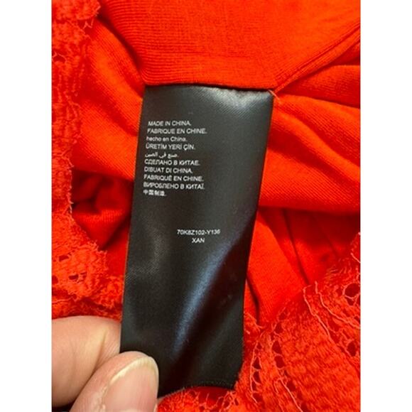 NWT!! "BEBE",Daniela,Red Lace,Midi dress,Sexy, Sleeveless, MSRP 129.00,Summer - Picture 10 of 13